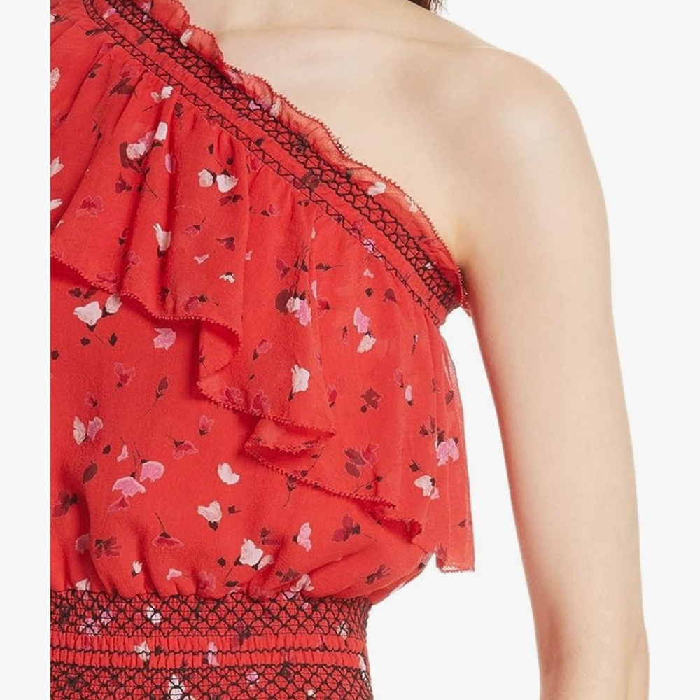Joie Hafsa Silk One Shoulder Dress - Picture 5 of 6